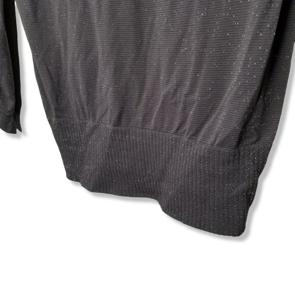 Athleta Size Large Light Weight Long Sleeve Top Brown Shimmer Metallic - Picture 3 of 7